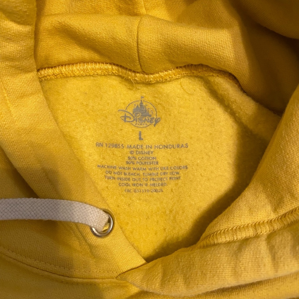 Disney Bright Yellow Hooded Pullover - Picture 2 of 2